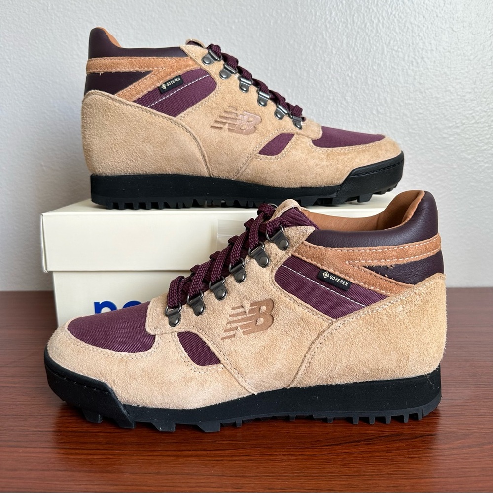 NEW New Balance Men's Aime Leon Dore Beige and Burgundy Shoes size 9 and 10